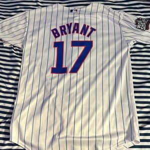 Kris Bryant 2016 world series signed jersey